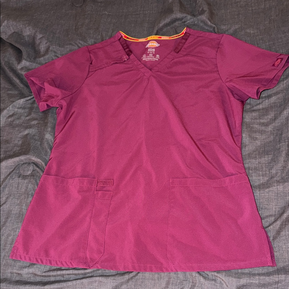 Dickies Women's Magenta Short Sleeve Top